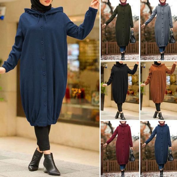 women's hoodies & sweatshirts stylish zanzea hooded sweatshirt vestidos autumn long sleeve drawstring pullovers female button robe plus, Black
women's hoodies & sweatshirts stylish zanzea hooded sweatshirt vestidos autumn long sleeve drawstring pullovers female button robe plus, Black