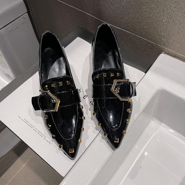 dress shoes 2021 low heels autumn fashion women buckle designer pointed pumps mules party goth retro occupation, Black
dress shoes 2021 low heels autumn fashion women buckle designer pointed pumps mules party goth retro occupation, Black