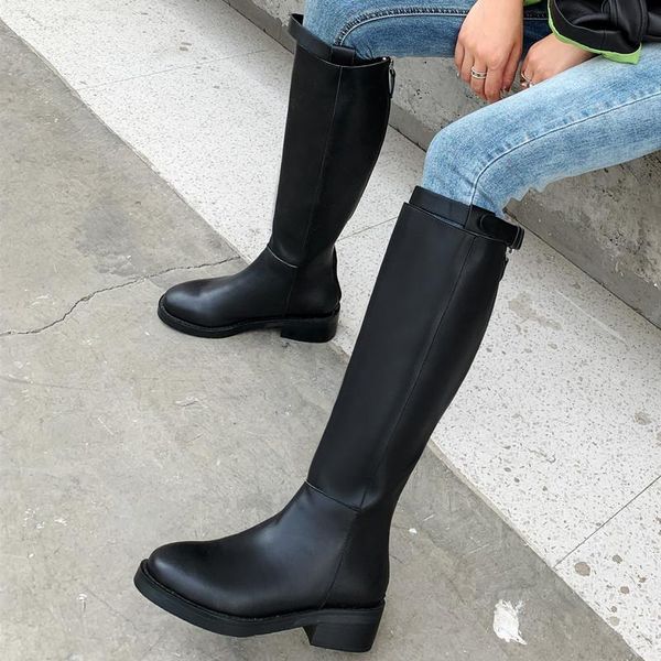 boots genuine leather knee high winter women low heels fashion plus size black womens shoes flats brand
boots genuine leather knee high winter women low heels fashion plus size black womens shoes flats brand