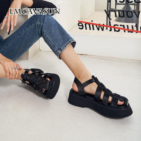 sandals lmcavasun 2021 thick-soled increased baotou female summer ins tide casual fashion student roman shoes, Black
sandals lmcavasun 2021 thick-soled increased baotou female summer ins tide casual fashion student roman shoes, Black