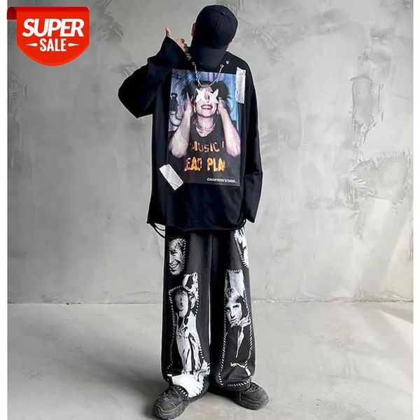 high street sweatshirt men graphic t shirts autumn loose retro hip-hop long-sleeved t-shirt men women korean style fathion #oy39, Black
high street sweatshirt men graphic t shirts autumn loose retro hip-hop long-sleeved t-shirt men women korean style fathion #oy39, Black