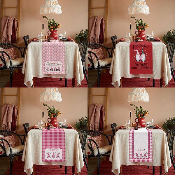 decorative objects & figurines valentines table runner decoration letters cartoon gnome pattern linen kitchen tablecloth for dinner parties
decorative objects & figurines valentines table runner decoration letters cartoon gnome pattern linen kitchen tablecloth for dinner parties