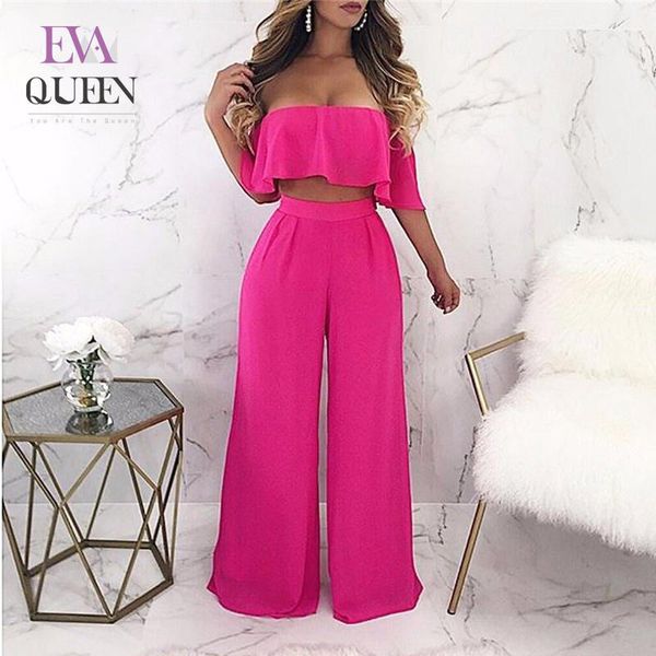 women's two piece pants evaqueen autumn 2 set women backless long strapless ruffles crop and wide leg outfits, White
women's two piece pants evaqueen autumn 2 set women backless long strapless ruffles crop and wide leg outfits, White