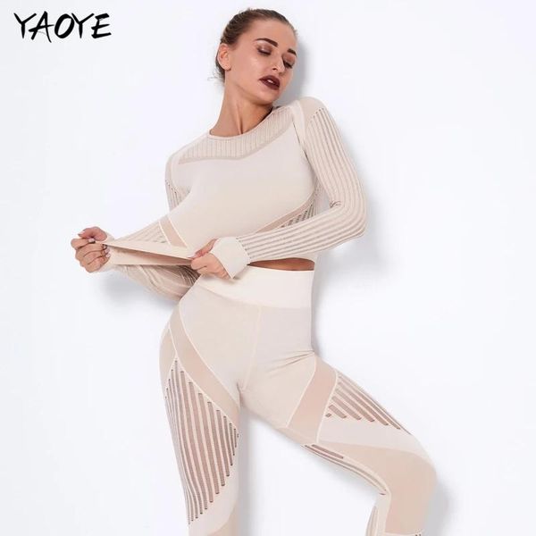 yaoye 2pcs 2021 new seamless women yoga set long sleeve + trousers yoga suit mesh patchwork sportswear breathable quick-drying, White;red
yaoye 2pcs 2021 new seamless women yoga set long sleeve + trousers yoga suit mesh patchwork sportswear breathable quick-drying, White;red