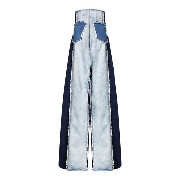 casual denim patchwork women trousers high waist hit color big size wide leg pants female fashion spring 2021 new, Black;white
casual denim patchwork women trousers high waist hit color big size wide leg pants female fashion spring 2021 new, Black;white
