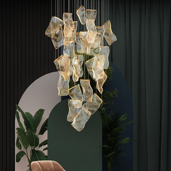 chandeliers modern creative paper shape acrylic led chandelier lighting postmodern duplex rotating staircase light living room luminaires
chandeliers modern creative paper shape acrylic led chandelier lighting postmodern duplex rotating staircase light living room luminaires