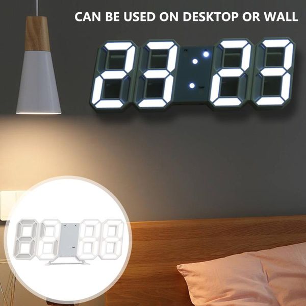 wall clocks led digital clock night mode brightness adjustable electronic table date temperature automatic backlight