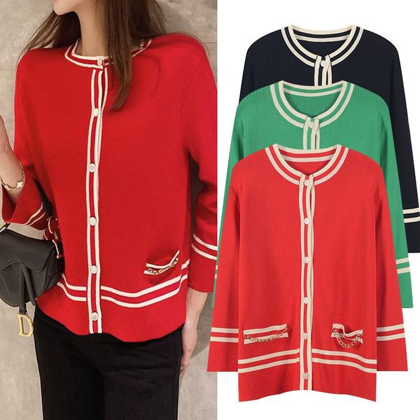 women's knits & tees women sweater cardigans o-neck bow knit chain casual vintage jersey holiday streetwear harajuku korean lady cloth, White
women's knits & tees women sweater cardigans o-neck bow knit chain casual vintage jersey holiday streetwear harajuku korean lady cloth, White