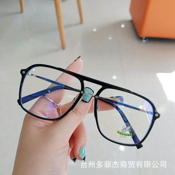 design sunglasses 2021 new fashion double beam large myopia frame men's net red street shooting transparent color women's tr90 fla, White;black
design sunglasses 2021 new fashion double beam large myopia frame men's net red street shooting transparent color women's tr90 fla, White;black