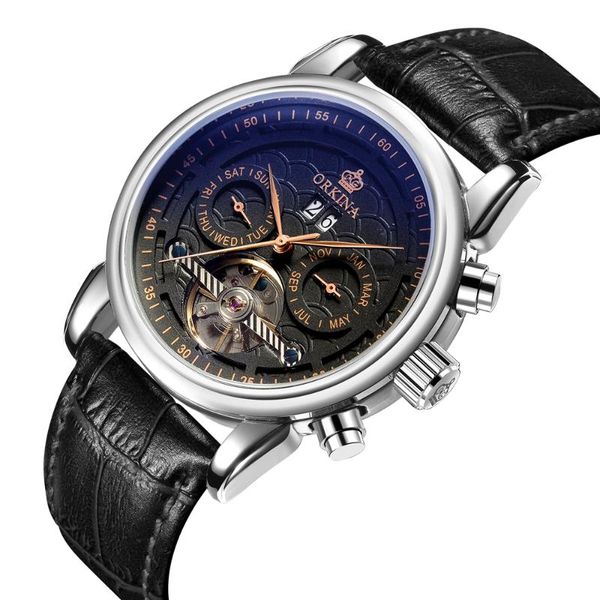 wristwatches orkina full calendar tourbillon auto mechanical mens watches wrist watch black montre homme relogio masculino, Slivery;brown
wristwatches orkina full calendar tourbillon auto mechanical mens watches wrist watch black montre homme relogio masculino, Slivery;brown