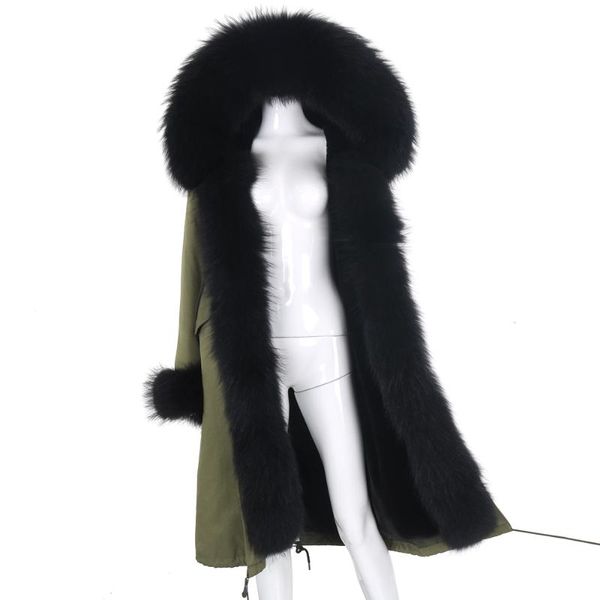 women's fur & faux 7xl waterproof x-long parka removable liner real coat winter jacket women natural collar thick warm outerwear, Black
women's fur & faux 7xl waterproof x-long parka removable liner real coat winter jacket women natural collar thick warm outerwear, Black