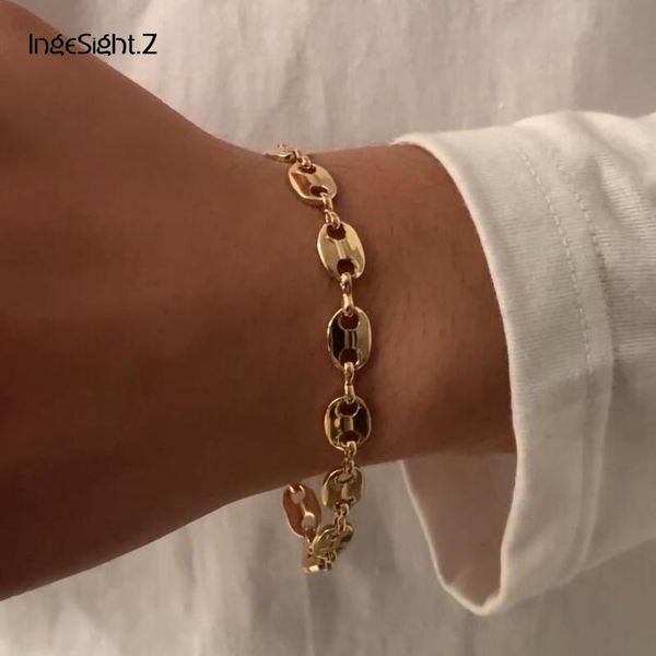 charm bracelets ingesight.z simple minimalist pig nose chain hip hop gold color curb link bangles women wrist jewelry, Golden;silver
charm bracelets ingesight.z simple minimalist pig nose chain hip hop gold color curb link bangles women wrist jewelry, Golden;silver