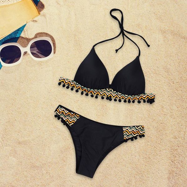 women's swimwear women print bikini brazilian swimsuit push-up set two piece badeanzug halter beachwear bathing femme #t3g, White;black
women's swimwear women print bikini brazilian swimsuit push-up set two piece badeanzug halter beachwear bathing femme #t3g, White;black