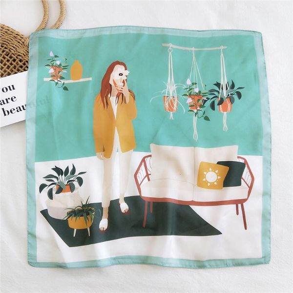 scarves silk hair scarf women foulard neck wrap square kerchief soft bandana lady head brand 53cm hijab fj455, Blue;gray
scarves silk hair scarf women foulard neck wrap square kerchief soft bandana lady head brand 53cm hijab fj455, Blue;gray