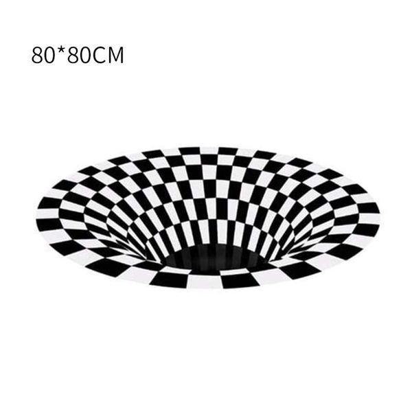 carpets round carpet checkered vortex optical illusion rug durable anti-slip floor mat non-woven black white doormat household
carpets round carpet checkered vortex optical illusion rug durable anti-slip floor mat non-woven black white doormat household