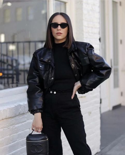 women's leather & faux xeasy 2021 winter vintage warm pu black stand collar jacket female casual streetwear long sleeve parkas chic sho
women's leather & faux xeasy 2021 winter vintage warm pu black stand collar jacket female casual streetwear long sleeve parkas chic sho