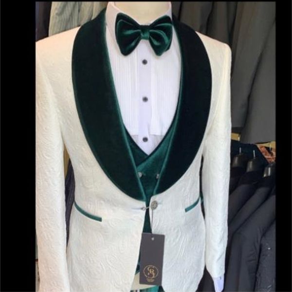 men's suits & blazers more recent pattern with green lapel men's suits homme groom's tux suit groom wedding three pieces jack, White;black
men's suits & blazers more recent pattern with green lapel men's suits homme groom's tux suit groom wedding three pieces jack, White;black