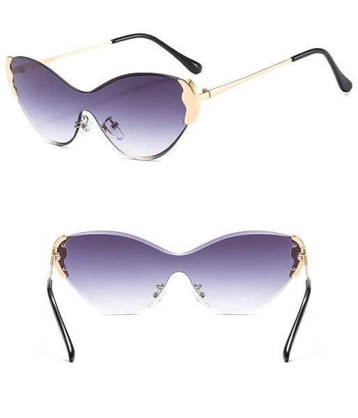 sunglasses cat glasses style frameless women's 1902 ins cross-border fashion trim, White;black
sunglasses cat glasses style frameless women's 1902 ins cross-border fashion trim, White;black