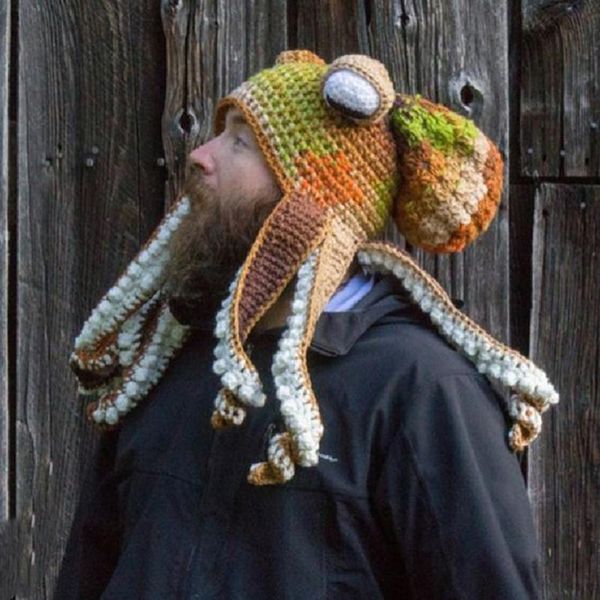ocs tentacle hat hand-woven knitted ocs hat christmas party funny tricky halloween costume cosplay ocs shape, Blue;gray
ocs tentacle hat hand-woven knitted ocs hat christmas party funny tricky halloween costume cosplay ocs shape, Blue;gray