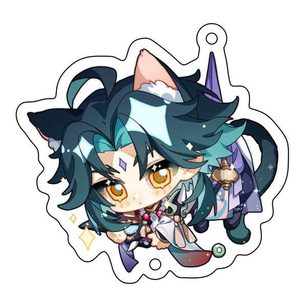 simple genshin impact keychain anime venti paimon player diluc klee key chains pendant cute bag pendant key ring llaveros, Slivery;golden
simple genshin impact keychain anime venti paimon player diluc klee key chains pendant cute bag pendant key ring llaveros, Slivery;golden