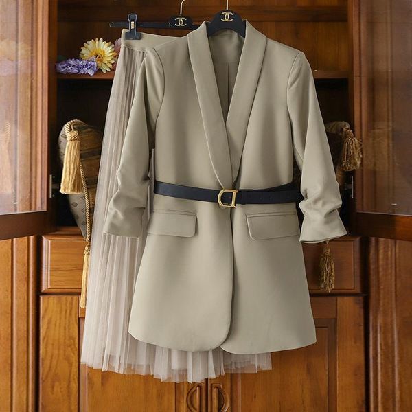 womens tracksuits fashion clothing blazer lace elegant spring female casual suit with dress 4xl big size coats women, Gray
womens tracksuits fashion clothing blazer lace elegant spring female casual suit with dress 4xl big size coats women, Gray