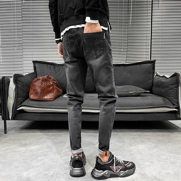 3-color 2021 new spring brem fashion thin stretch torn men's the whole game hip hop casual brim pants streetwear 34 w87u, Blue
3-color 2021 new spring brem fashion thin stretch torn men's the whole game hip hop casual brim pants streetwear 34 w87u, Blue