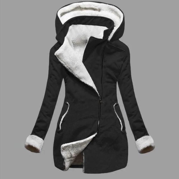 women's jackets women winter jacket casual solid warm plush hooded pockets sweatshirt coat autumn plus size outerwear veste femme, Black;brown
women's jackets women winter jacket casual solid warm plush hooded pockets sweatshirt coat autumn plus size outerwear veste femme, Black;brown