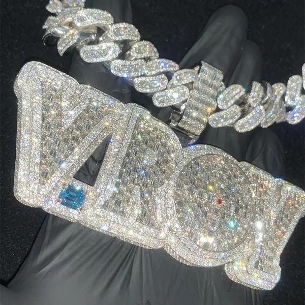 new fashion big size gold plated full bling cz stone diy custom name letter pendant necklace with 3mm 24inch rope chain for men women, Silver
new fashion big size gold plated full bling cz stone diy custom name letter pendant necklace with 3mm 24inch rope chain for men women, Silver