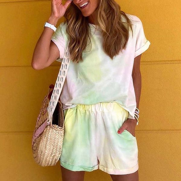 tie dye printed women clothing set two piece long sleeve blouses + shorts ladies outfits fashion casual female clothes set 210709, White
tie dye printed women clothing set two piece long sleeve blouses + shorts ladies outfits fashion casual female clothes set 210709, White