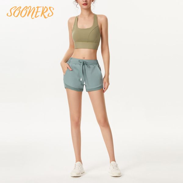 sooners #511 drawstring waist shorts sports yoga running for women gym summer, White;red
sooners #511 drawstring waist shorts sports yoga running for women gym summer, White;red