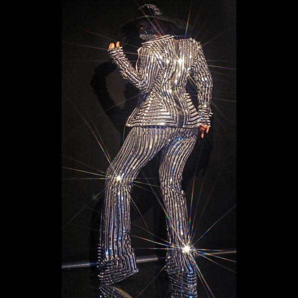 sparkly stage costume silver stripe coat jumpsuit two pieces set nude print punk nightclub club show outfit performance clothing, Black;red
sparkly stage costume silver stripe coat jumpsuit two pieces set nude print punk nightclub club show outfit performance clothing, Black;red