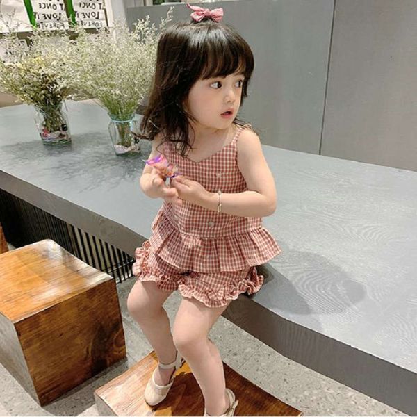 girls' suit plaid suspender with shorts 21 summer new children's wear 3-8 years old, White
girls' suit plaid suspender with shorts 21 summer new children's wear 3-8 years old, White