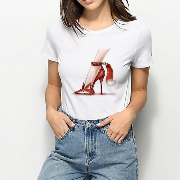 woman jerseys t shirt harajuku high heels fox shirt new cool elegant ropa mujer streetwear vintage summer hipster tshirt, White
woman jerseys t shirt harajuku high heels fox shirt new cool elegant ropa mujer streetwear vintage summer hipster tshirt, White