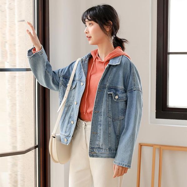 hayblst brand woman jacket fall 2021 jean jackets for women clothes kawaii denim coat long sleeves japan style plussize clothing, Black;brown
hayblst brand woman jacket fall 2021 jean jackets for women clothes kawaii denim coat long sleeves japan style plussize clothing, Black;brown
