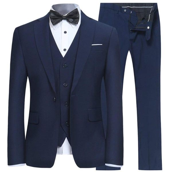 men's suits & blazers slim fit 3 pieces formal business mens suit groomsmen one button blazer jacket vest&pants, White;black
men's suits & blazers slim fit 3 pieces formal business mens suit groomsmen one button blazer jacket vest&pants, White;black