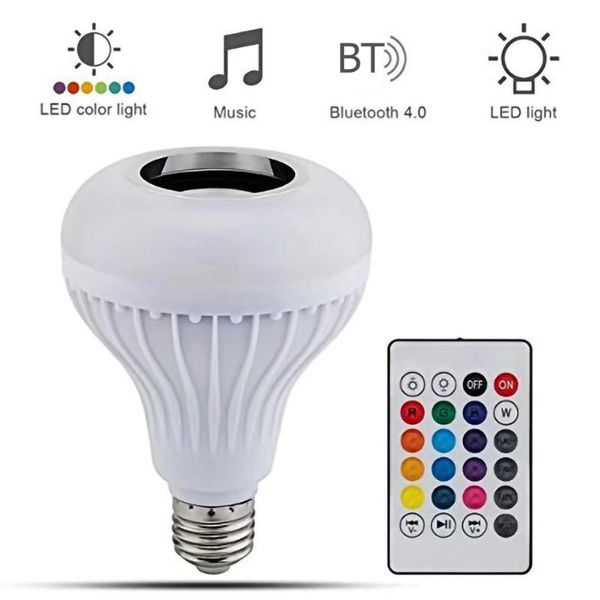 bulbs e27 led smart light bulb rgbw bluetooth music player home mobile remote party ambient night lamp with 24keys control
bulbs e27 led smart light bulb rgbw bluetooth music player home mobile remote party ambient night lamp with 24keys control