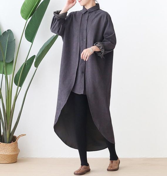 women's jackets autumn 2021 large size loose black shirt coat women korea fashion street wear long sleeve irregular jacket, Black;brown
women's jackets autumn 2021 large size loose black shirt coat women korea fashion street wear long sleeve irregular jacket, Black;brown