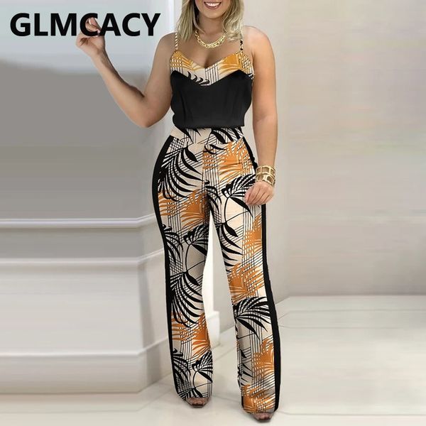 spaghetti strap tropical printed jumpsuit casual summer overalls 210702, Black;white
spaghetti strap tropical printed jumpsuit casual summer overalls 210702, Black;white