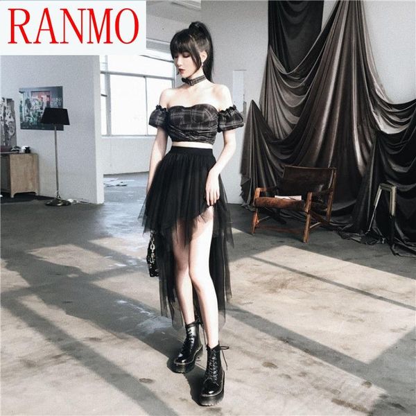 skirts women's high waist bust mesh skirt short front and long back 2021 korean office lady ball gown knee-length, Black
skirts women's high waist bust mesh skirt short front and long back 2021 korean office lady ball gown knee-length, Black