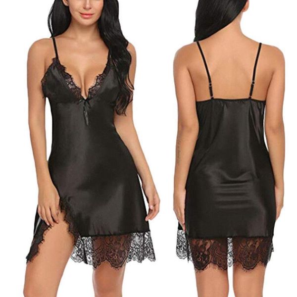 2020 new women nightgown sleepwear lingerie dress lace patchwork robe babydoll nightdress, Black;red
2020 new women nightgown sleepwear lingerie dress lace patchwork robe babydoll nightdress, Black;red