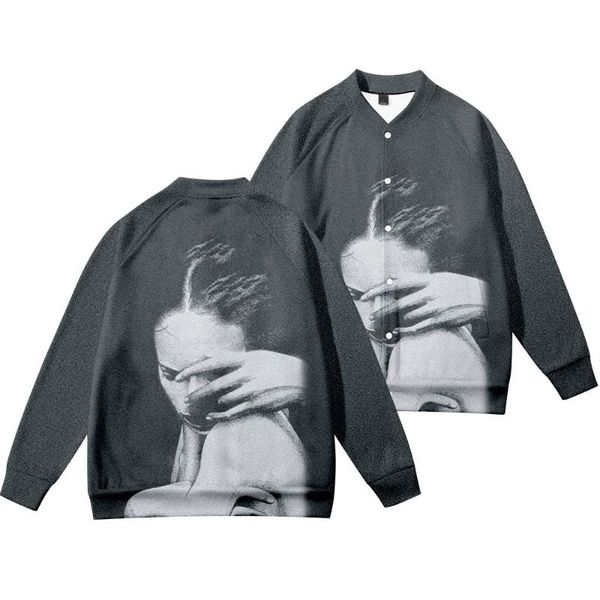 men's hoodies & sweatshirts fashion baseball uniform clothing single breasted long sleeve jacket, Black
men's hoodies & sweatshirts fashion baseball uniform clothing single breasted long sleeve jacket, Black