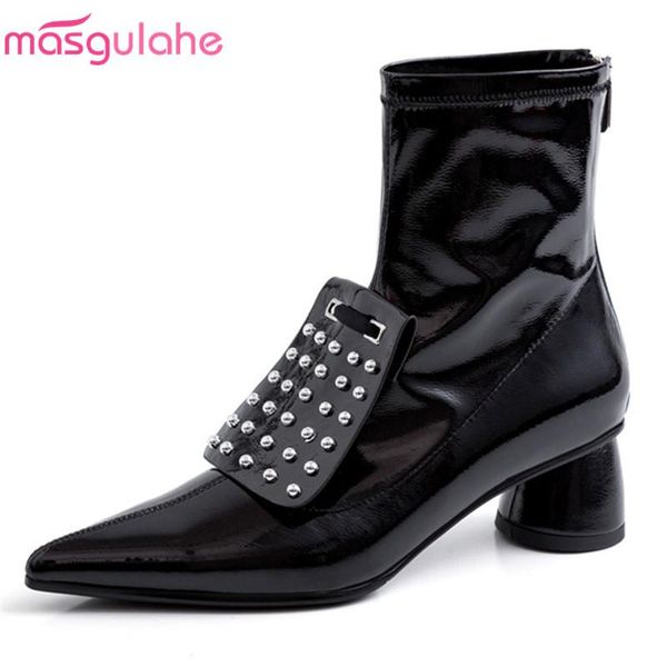 boots masgulahe 2021 arrival women ankle pointed toe patent leather high heels shoes rivet zip autumn ladies black
boots masgulahe 2021 arrival women ankle pointed toe patent leather high heels shoes rivet zip autumn ladies black