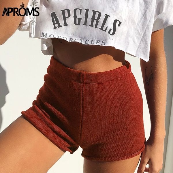 aproms vintage ribbed knitted high waist shorts women autumn solid color stretch bodycon shorts female loungewear bottoms 210317, White;black
aproms vintage ribbed knitted high waist shorts women autumn solid color stretch bodycon shorts female loungewear bottoms 210317, White;black