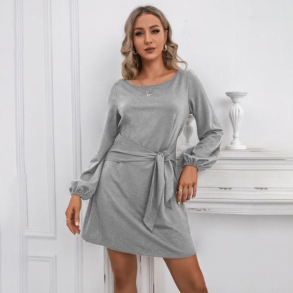 casual dresses 2021 spring and autumn long lantern sleeve fashion solid color slim high waist loose dress, Black;gray
casual dresses 2021 spring and autumn long lantern sleeve fashion solid color slim high waist loose dress, Black;gray