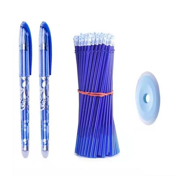 erasable pen set 0.5mm blue black color ink writing gel pens refills rods washable handle for school office stationery supplies
erasable pen set 0.5mm blue black color ink writing gel pens refills rods washable handle for school office stationery supplies