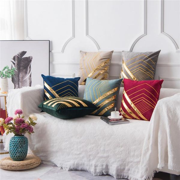 cushion/decorative pillow nordic geometric pillowcase velvet cushion cover 45*45cm grey blue pillows sofa decor stripe home embroidered thro
cushion/decorative pillow nordic geometric pillowcase velvet cushion cover 45*45cm grey blue pillows sofa decor stripe home embroidered thro