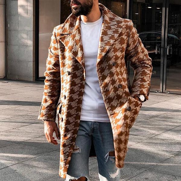 men autumn winter long coat single-breasted lapel fashion office winter mid-length jacket 2021 casual wool coats oversized new, Black
men autumn winter long coat single-breasted lapel fashion office winter mid-length jacket 2021 casual wool coats oversized new, Black