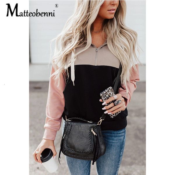 2021 new autumn and winter outfit hooded sweatshirt fashion casual loose zipper stitching long-sleeve hoodies women's round neck v89r, Black;white
2021 new autumn and winter outfit hooded sweatshirt fashion casual loose zipper stitching long-sleeve hoodies women's round neck v89r, Black;white