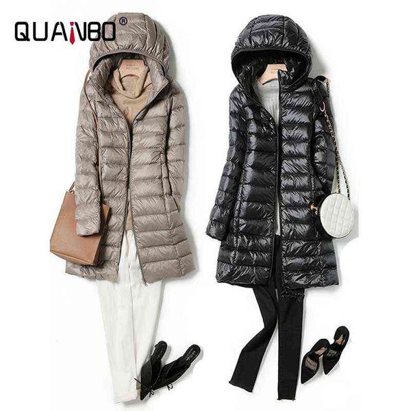 winter women ultralight thin packable down long jacket female hat detachable slim fit skirt warm coat parka portable outwear 211130, Black
winter women ultralight thin packable down long jacket female hat detachable slim fit skirt warm coat parka portable outwear 211130, Black