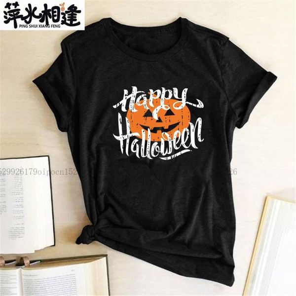 women's t-shirt happy halloween pumpkin lantern ptint t-shirts women summer graphic tees aesthetic clothes shirts for casual femme, White
women's t-shirt happy halloween pumpkin lantern ptint t-shirts women summer graphic tees aesthetic clothes shirts for casual femme, White